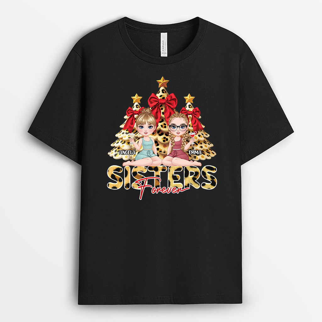 6576AUS2 besties forever shirt custom christmas gifts for female friends 6576A3QQF