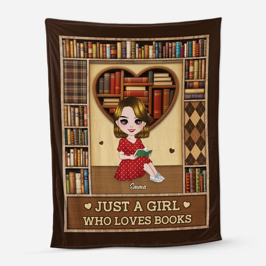 6596BUS1 just a girl who loves books blanket personalized gift for book lovers_ 6596BKM5A