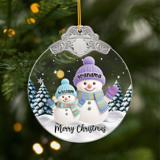 6610OUS1 acrylic snowman ornaments custom christmas gifts for grandparents 6610O3LQA_1
