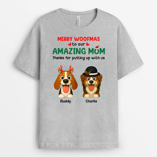 6614AUS2 merry woofmas shirt personalized christmas gifts for dog dads 6614AKQ5C