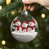 6636OUS1 acrylic snowman family ornament_ custom christmas gifts 6636O3L5I_2