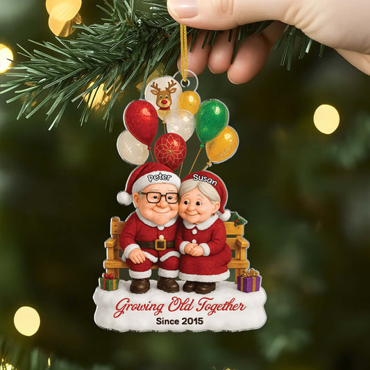 6640OUS2 3d printing effect acrylic mr and mrs claus ornaments_ custom couples christmas gifts 6640O