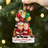 6640OUS2 3d printing effect acrylic mr and mrs claus ornaments_ custom couples christmas gifts 6640O