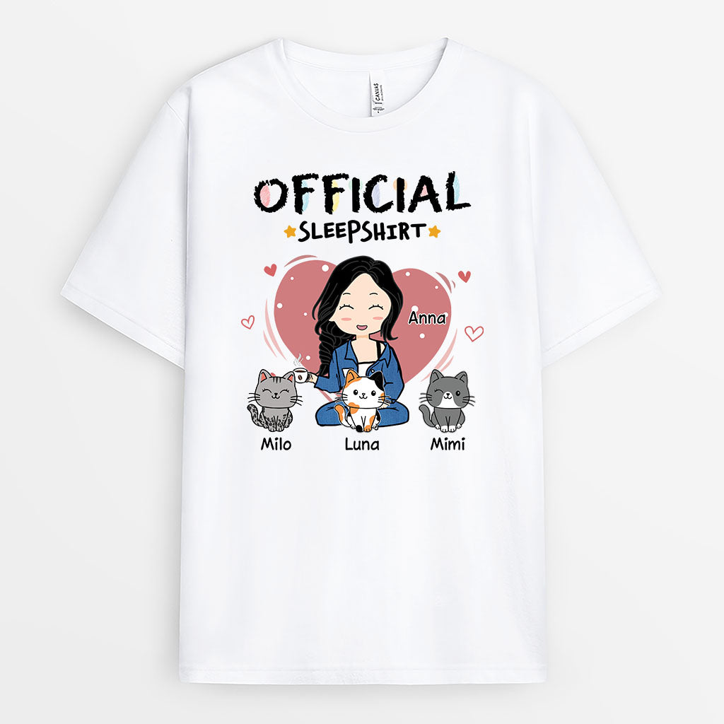 6649AUS1 official sleep shirt personalized cat shirts for women 6649AKV5D