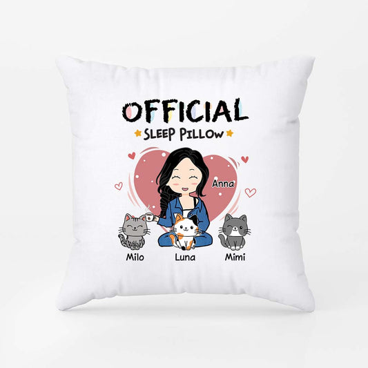 6649PUS1 official sleep pillow personalized cat gifts for women 6649PKV5D