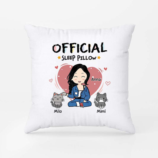 6649PUS2 official sleep pillow personalized cat gifts for women 6649PKV5D