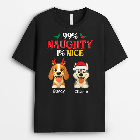 6651AUS1 personalized christmas shirts with dogs_ 99_ naughty 1_ nice 6651AKXMC
