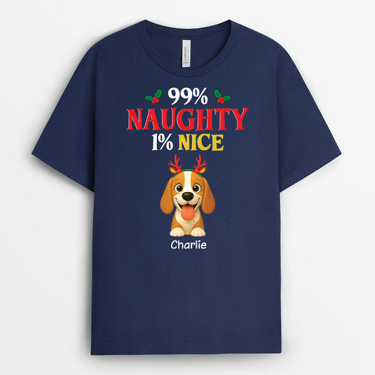 6651AUS2 personalized christmas shirts with dogs_ 99_ naughty 1_ nice 6651AKXMC