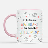 6665MUS2 it takes a big heart to teach little minds mug custom teacher gifts 6665MKQWT