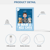 6669LUS1 3d printing effect custom light box christmas gifts for cat lovers 6669lcv5c_3