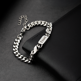 6677JUS2 personalized name plate bracelet_ mens cuban link bracelet_ 6677J0V5B