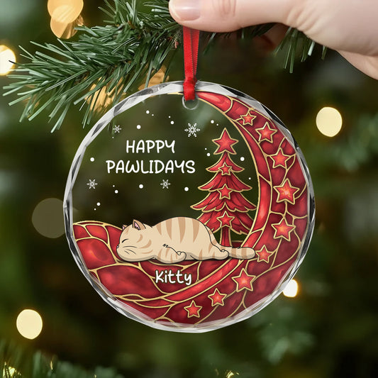 6688OUS1 glass cat christmas ornaments_ personalized cat gifts for humans 6688OK6ND2