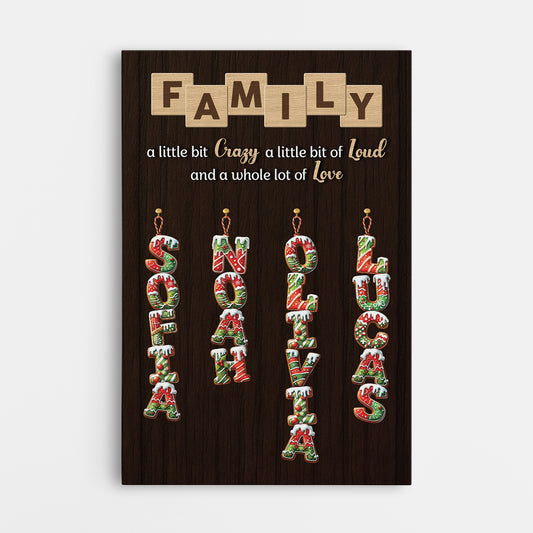 6699CUS1 family a little bit of crazy canvas with letters custom christmas gift 6699C3VWI_c99c33c5 c1b0 44be 9143 2f486fd1065e