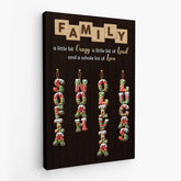 6699CUS2 family a little bit of crazy canvas with letters custom christmas gift 6699C3VWI_e56ff3db a4f1 4f35 b8f0 429afd303677