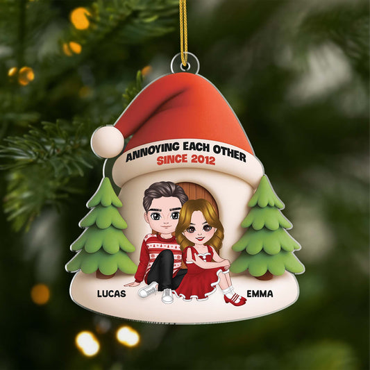 6705RUS1 3d printing effect personalized couple ornament_ acrylic christmas ornaments 6705RKM5G