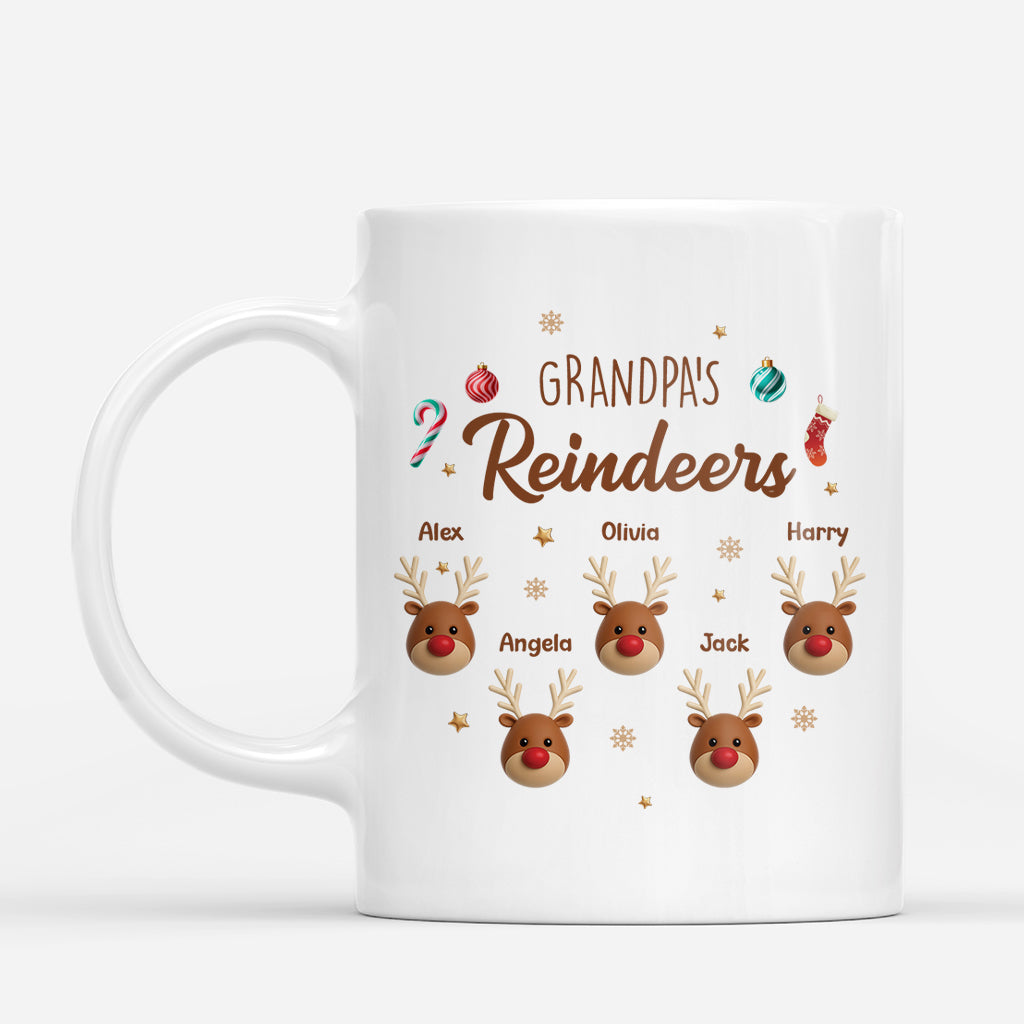6712MUS1 reindeer christmas mug personalized gifts for grandma and grandpa 6712M8PNB