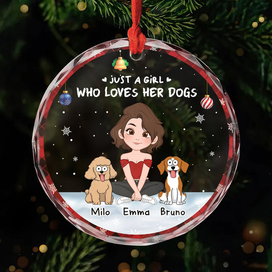 6716OUS1 glass dog ornaments custom christmas gifts for dog lovers_ 6716OKV5C