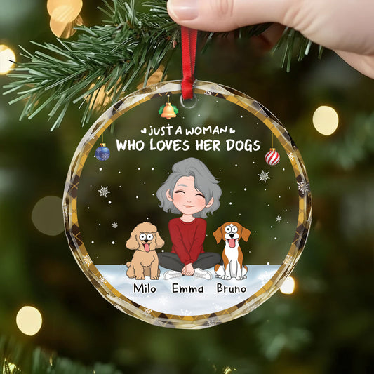 6716OUS2 glass dog ornaments custom christmas gifts for dog lovers_ 6716OKV5C