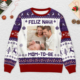 6725WUS2 custom photo ugly christmas sweater gifts for parents to be 6725WKZNB