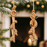 6730OUS2 1 layered wooden cookie letter ornaments custom christmas gifts 6730OKZZB