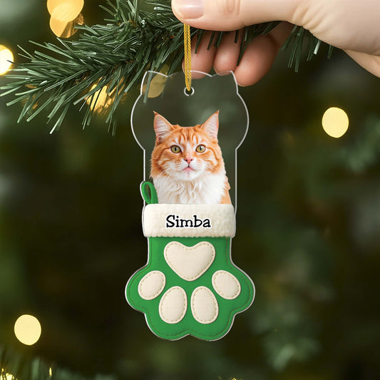 6731OUS2 3d printing effect custom acrylic photo ornaments cat christmas ornaments 6731OTZAD