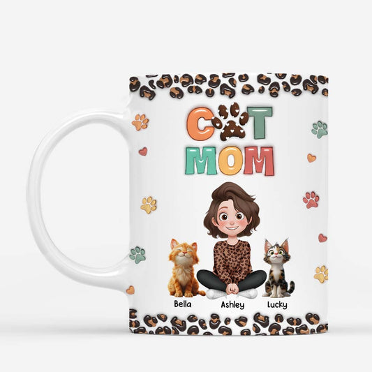 6743MUS1 3d printing effect personalized cat mom mug unique gifts for cat lovers 6743M6KAD