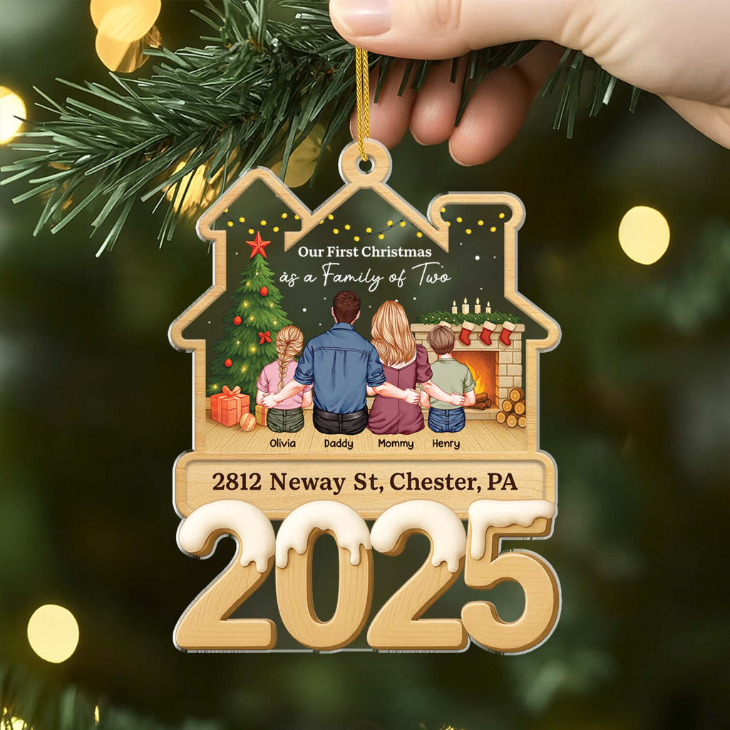 6776OUS1 acrylic first christmas in our new home ornament_ custom gifts for family 6776O2