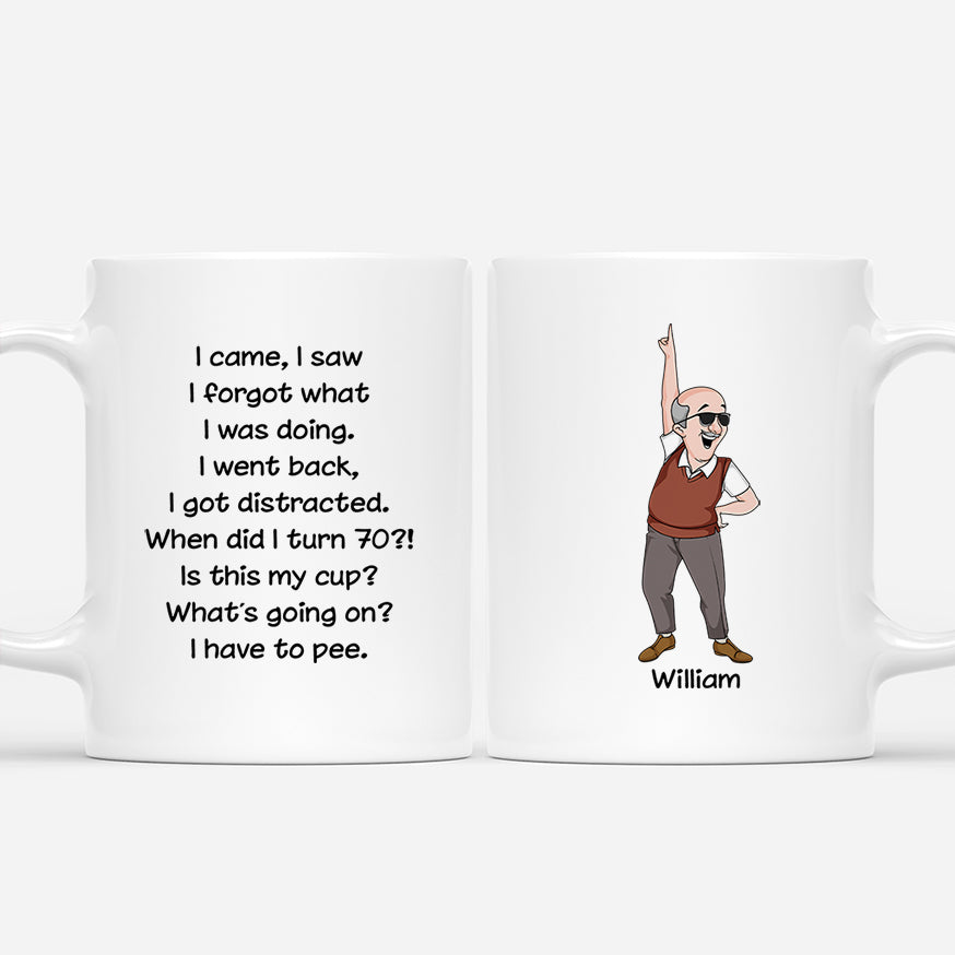 6911MUS1 i came i saw i forgot what i was doing_ mug funny personalized gifts 6911M8QMB