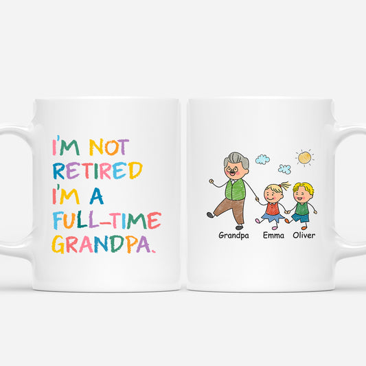 6938MUS1 im not retired im a professional grandma mug custom grandparent gifts 6938MTXNB