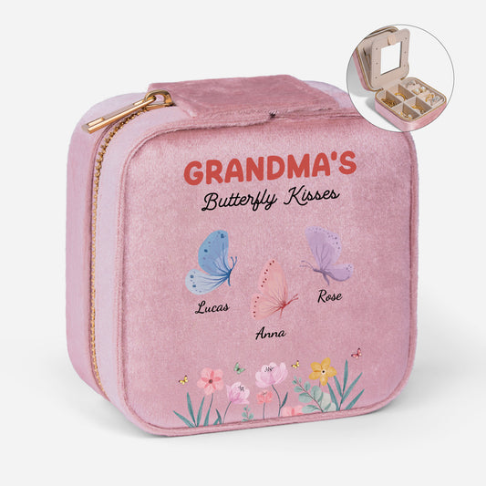 6947AUS1 grandmas butterfly kisses velvet jewelry box custom grandma gifts 6947ajtvta_1