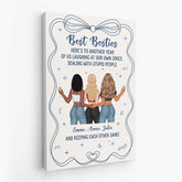 6951CUS2 best friend canvas art personalized gifts for female friends 6951C3VWF