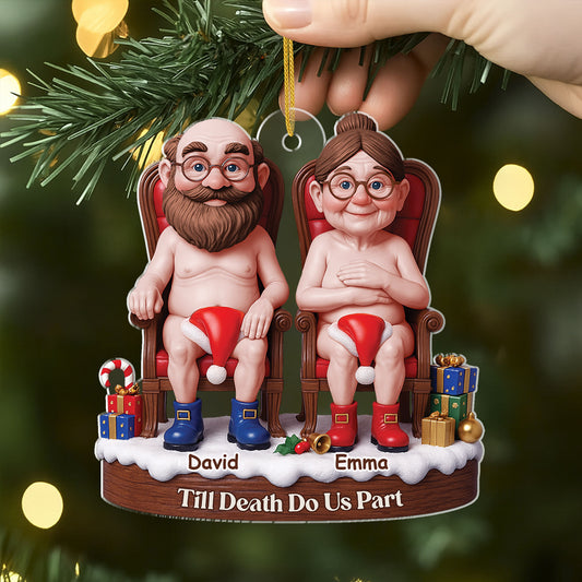 6962OUS1 3d printing effect custom acrylic growing old together ornament christmas gifts for old couples 6962O6LAG_2