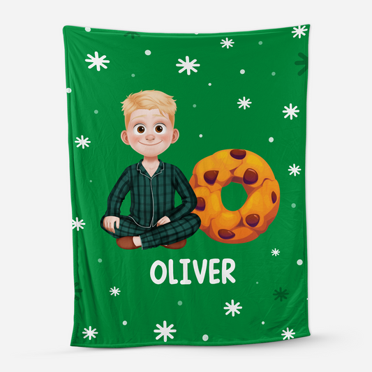 6992BUS1 personalized christmas blankets_ with names gifts for him her 6992B