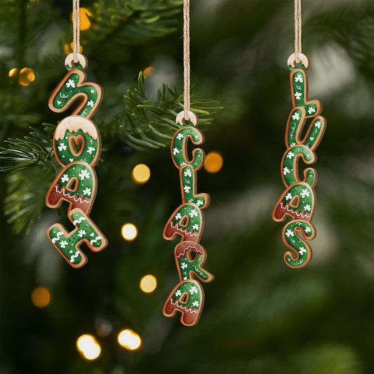 7011OUS1 1 layered wooden letter ornaments custom gifts for christmas 7011OKV5A