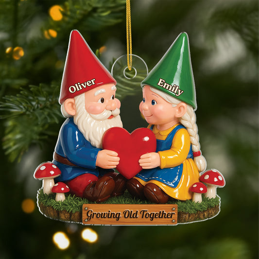 7032OUS1 3d printing effect acrylic gnome ornaments custom christmas gifts for a couple_ 7032O3Q5G