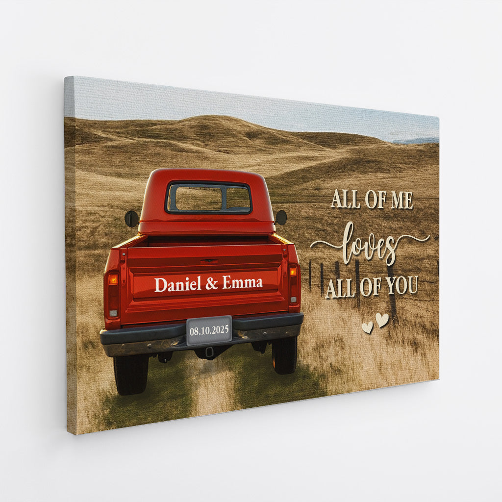 7036CUS2 god blessed the broken road canvas personalized gift for couples 7036C8VAG