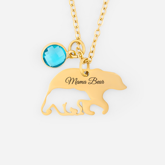 7042JUS1 mama bear necklace with birthstones custom gifts for mom grandma 7042J0T5A