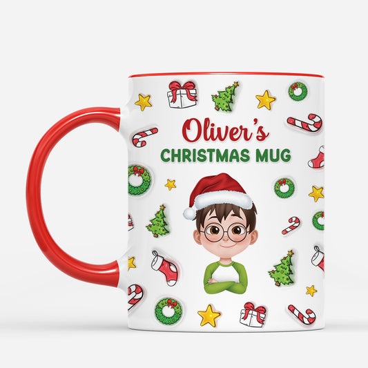 7061MUS2 3d printing effect personalized christmas mugs xmas gifts for him her kids 7061MKQTA
