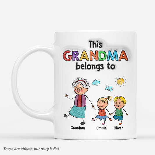 7078MUS1 3d printing effect this grandma belongs to mug custom gifts for grandparents 7078MTQAA