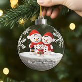 7079OUS2 snowman christmas ornaments acrylic custom gifts for family 7079OKV5I