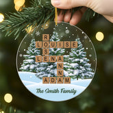 7093OUS2 acrylic crossword puzzle ornament_ custom christmas gifts for family 7093OKQ5I