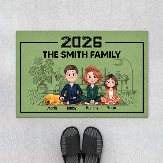 7123DUS1 family name doormat personalized gift for family with dog cat 7123D8YQI_cadc4f29 2c30 49f1 ab17 1f736ff8a650