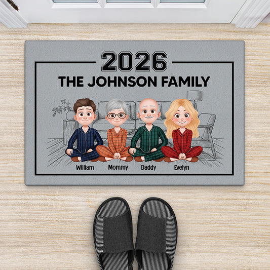 7123DUS2 family name doormat personalized gift for family with dog cat 7123D8YQI_0533e99a d186 4e21 b881 42b6eb16d495