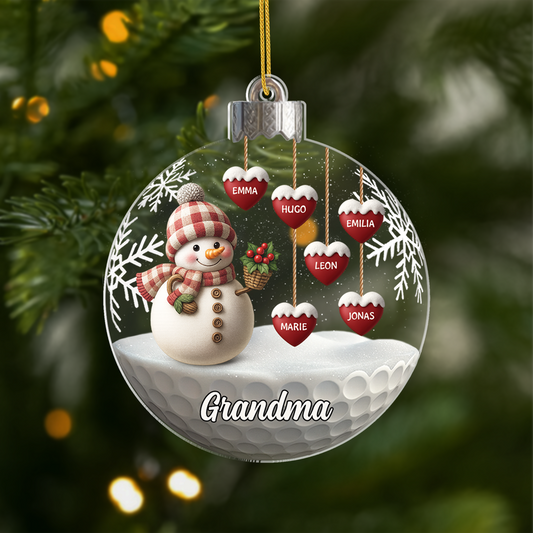 7131OUS1 3d printing effect acrylic snowman christmas ornament custom gifts for grandparents 7131O8T5A