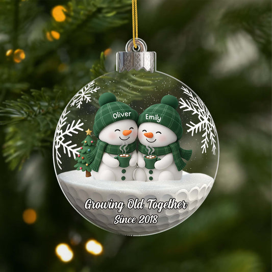 7136OUS1 3d printing effect snowman christmas ornaments acrylic personalized couple gifts 7136O8Q5G