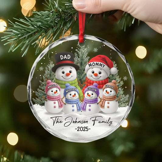 7141OUS2 acrylic snowman ornaments personalized family christmas gifts 7141O3PQI
