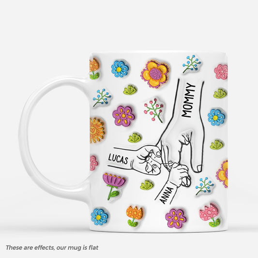 7189MUS1 3d printing effect personalized flower mug unique gifts for grandma mom 7189M3QWA