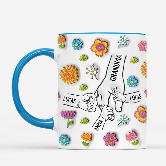 7189MUS2 3d printing effect personalized flower mug unique gifts for grandma mom 7189M3QWA