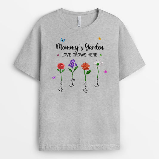 7211AUS2 grandmas garden love grows here shirt custom gifts for grandmamom 7211a6q5a