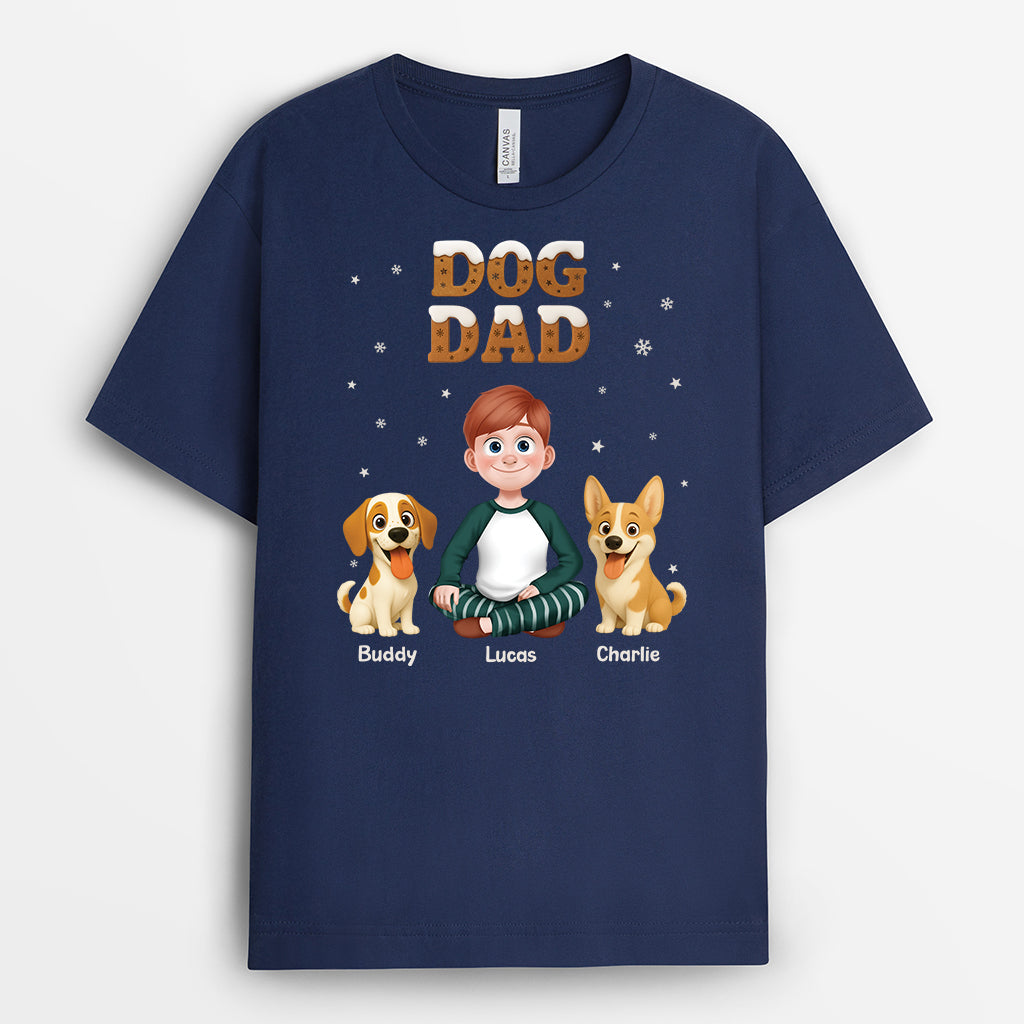 7216AUS2 personalized christmas tee shirts cute gifts for dog owners 7216ATYZC